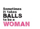 motivatie balls woman